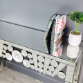 Clear Mirror Round Spot Console Table